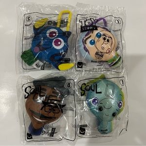 McDonald's Happy Meal Toy Disney Pixar Soul Toy Story Finding Nemo Plush & Clips